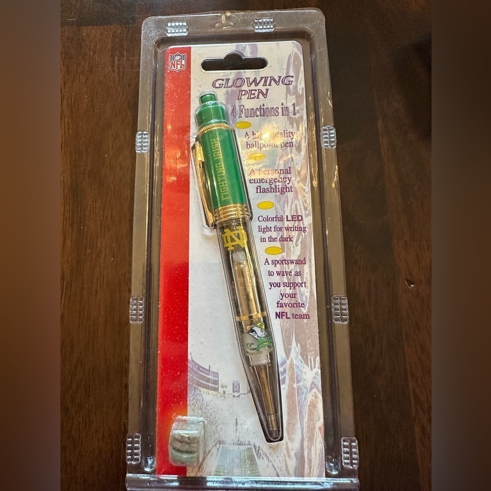NFL Fighting Irish Notre Dame sealed‎ deadstock  pen collectible VINTAGE